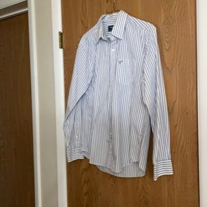 Men’s striped button down shirt